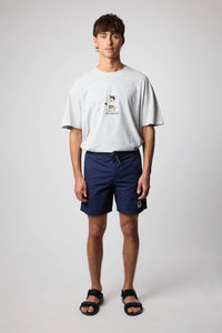 NAVY WAVE SHORTS