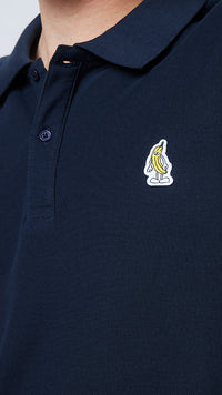 NAVY BANANA POLO