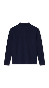 NAVY BLISS LS POLO