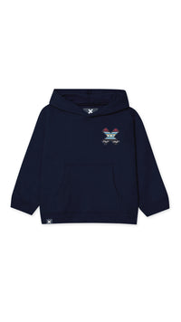 SUDADERA CON CAPUCHA KIDS CLASSIC AZUL MARINO