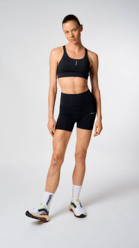 DEEP BLACK ACTIVE WOMAN SHORT LEGGINGS