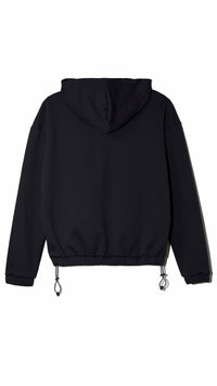 HOODIE TECH NEGRA OSCURA