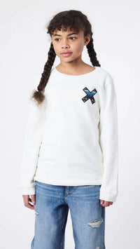 SUDADERA KIDS CLASSIC BLANCO ROTO