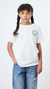 CAMISETA KIDS NATURE BLANCO ROTO