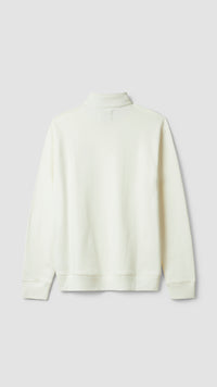 SUDADERA HALF ZIP BANK BLANCO ROTO