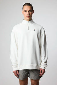 OFF-WHITE BANK HALF ZIP CREW