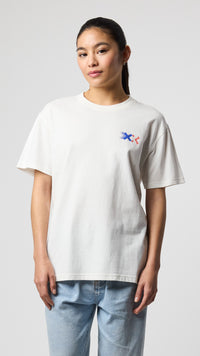 CAMISETA BLOCK BLANCO ROTO