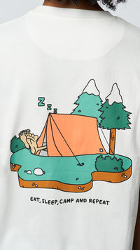 CAMISETA HIKER BLANCO ROTO