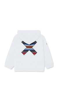 SUDADERA CON CAPUCHA KIDS CLASSIC BLANCO ROTO