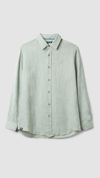 GREEN LINEN SHIRT