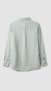 GREEN LINEN SHIRT