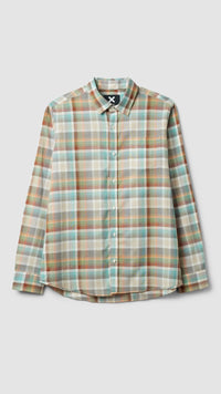 GREEN SUMMER PLAID SHIRT