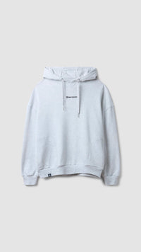 SUDADERA CON CAPUCHA CLEAN LIGHT GREY MELANGE