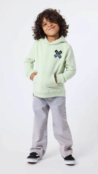 SUDADERA CON CAPUCHA KIDS CLASSIC PISTACHO