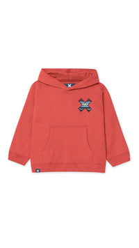 SUDADERA CON CAPUCHA KIDS CLASSIC ROJA