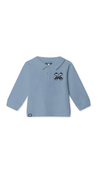 SKY BLUE CLASSIC KIDS LS POLO