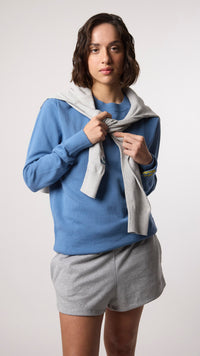 SKY BLUE FISH KNITTED SWEATER