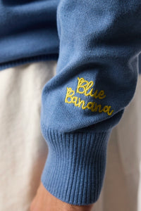 SKY BLUE FISH KNITTED SWEATER