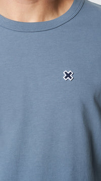 SKY BLUE PATCH TEE