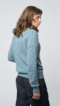 SKY BLUE PATH KNITTED SWEATER