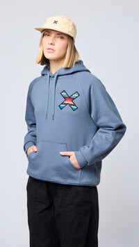 SUDADERA CON CAPUCHA CLASSIC SKY BLUE