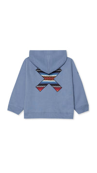 SUDADERA CON CAPUCHA KIDS CLASSIC SKY BLUE