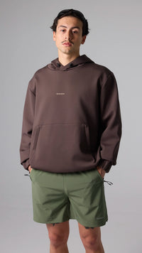 SUDADERA CON CAPUCHA NON-GRAVITY SOLID BROWN