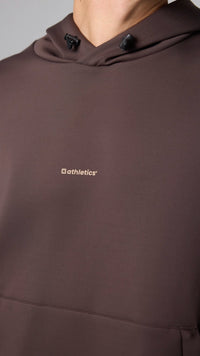 SUDADERA CON CAPUCHA NON-GRAVITY SOLID BROWN