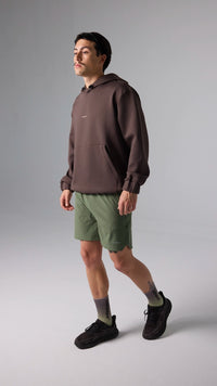 SUDADERA CON CAPUCHA NON-GRAVITY SOLID BROWN