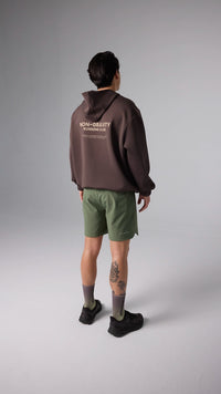 SOLID BROWN NON-GRAVITY HOODIE