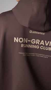 SUDADERA CON CAPUCHA NON-GRAVITY SOLID BROWN