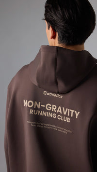 SOLID BROWN NON-GRAVITY HOODIE