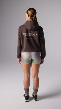 SOLID BROWN NON-GRAVITY HOODIE