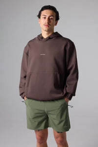 SUDADERA CON CAPUCHA NON-GRAVITY SOLID BROWN