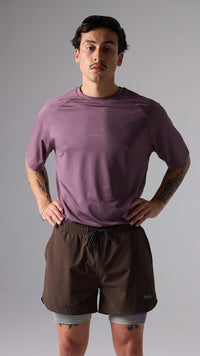 SHORTS TRAIL SOLID BROWN