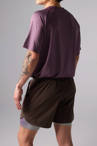 PANTALÓN CORTO TRAIL SOLID BROWN