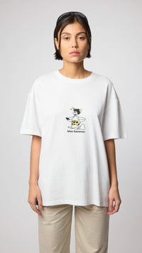 WHITE WIPEOUT TEE