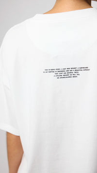 WHITE WIPEOUT TEE