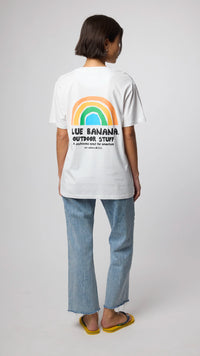 CAMISETA RAINBOW BLANCA