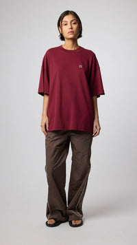 BURGUNDY PATCH TEE