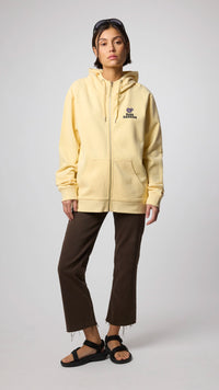 LIGHT YELLOW HARDY FULL ZIP HOODIE