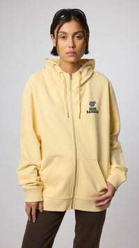 LIGHT YELLOW HARDY FULL ZIP HOODIE