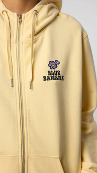 LIGHT YELLOW HARDY FULL ZIP HOODIE