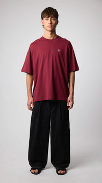 BURGUNDY PATCH TEE