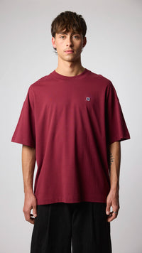 BURGUNDY PATCH TEE