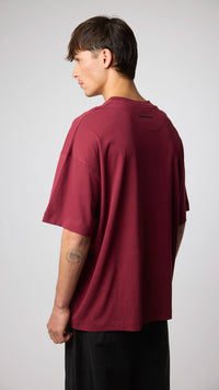 BURGUNDY PATCH TEE