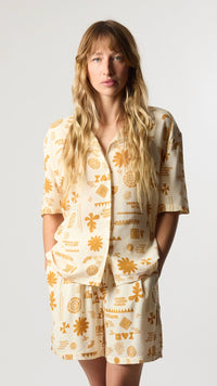 ECRU TILE WOMAN SS SHIRT