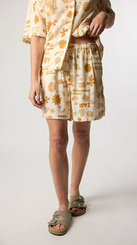 ECRU TILE WOMAN SHORTS