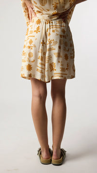 ECRU TILE WOMAN SHORTS