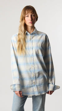 CAMISA PLAID SUMMER INDIGO BLUE